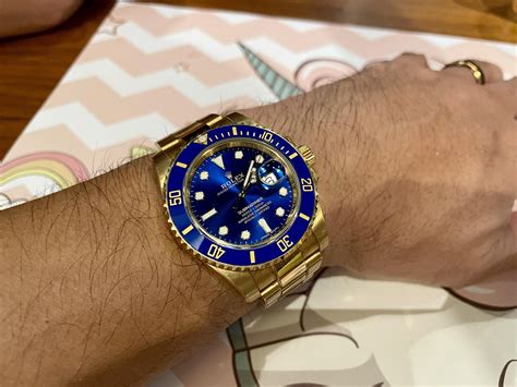 rolex submariner gold mit gummiband|rolex submariner all gold price.